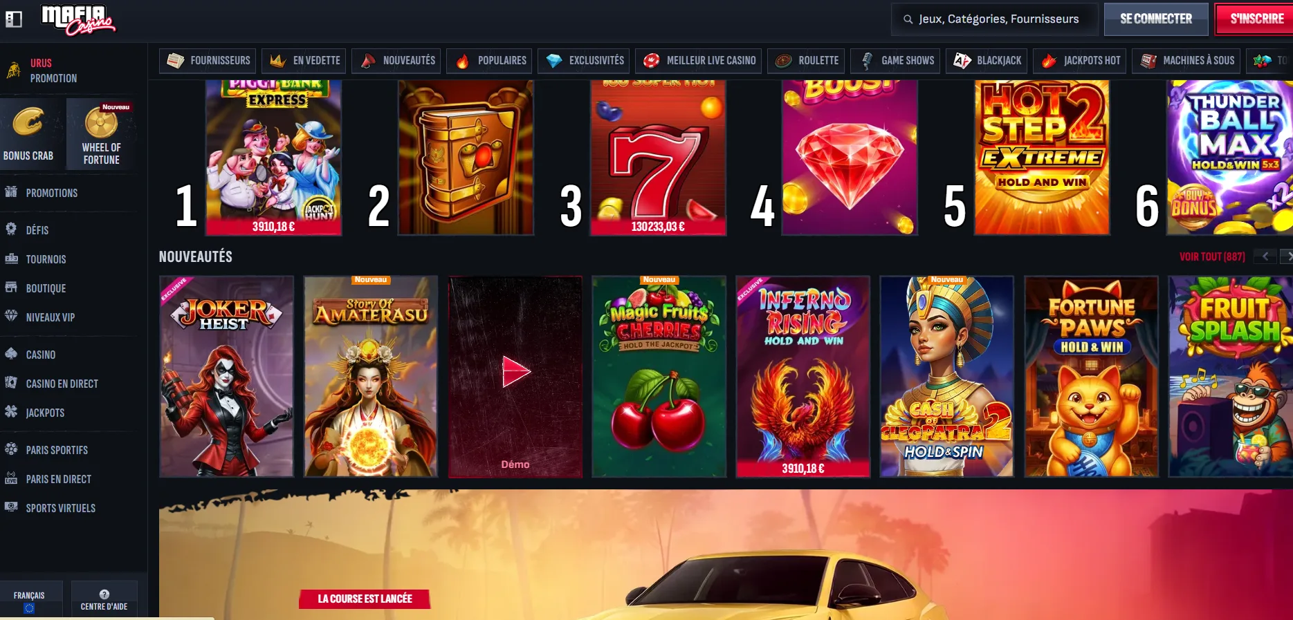 Mafia Casino plateforme